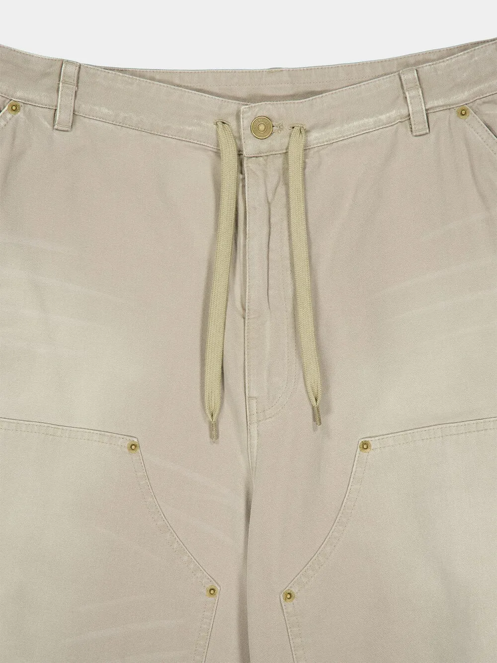 Beige Double Knee Pants