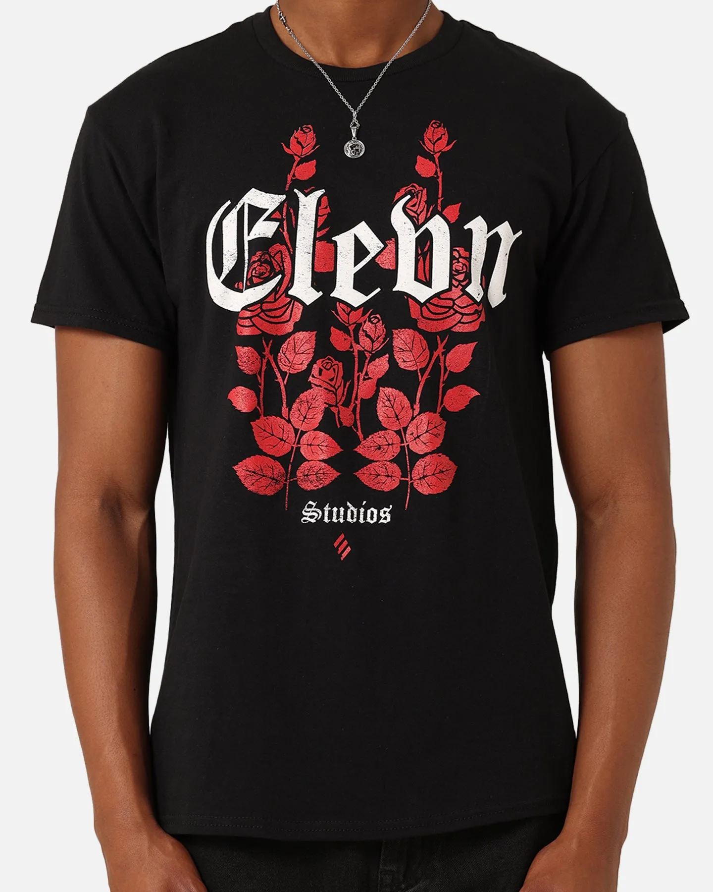 Elevn Clothing Co Rose Bunch T-Shirt Black