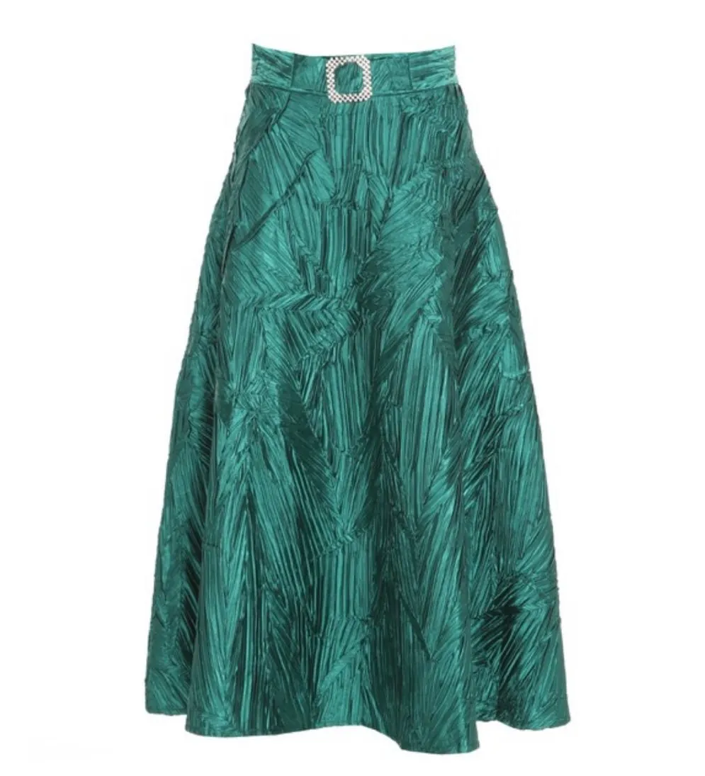 Exquisite Black Midi Skirt