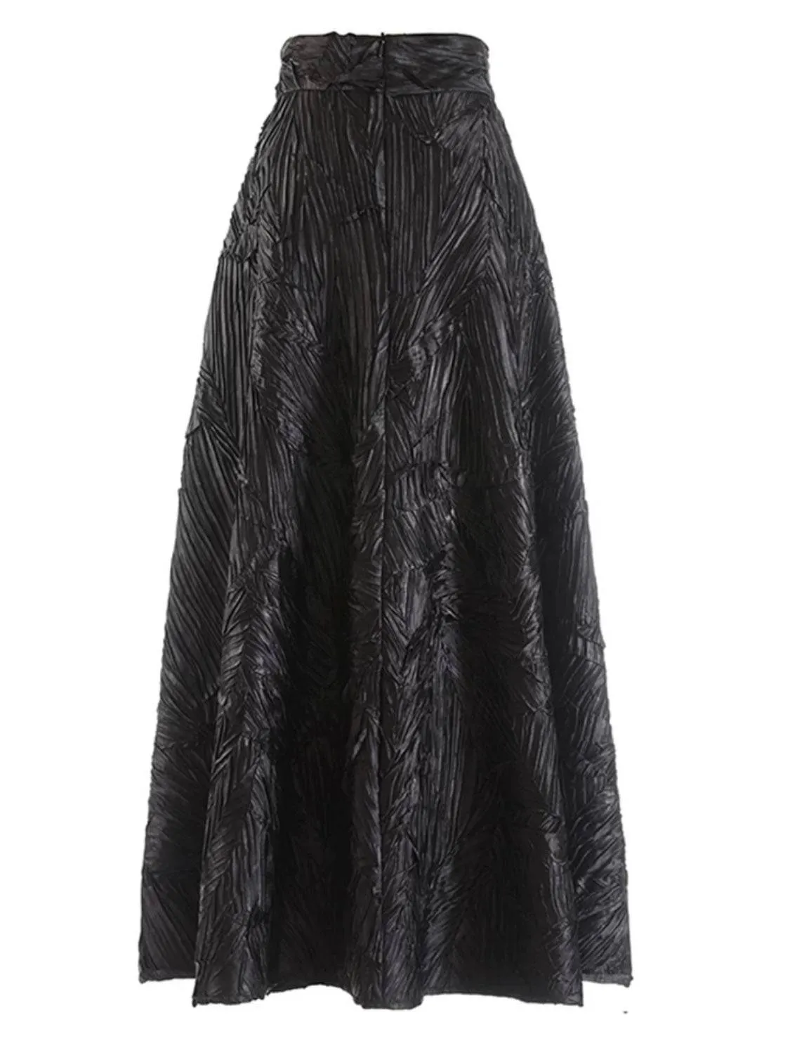 Exquisite Black Midi Skirt