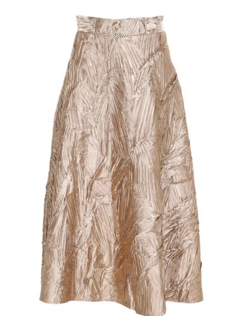 Exquisite Black Midi Skirt