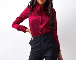 Fashion Long Sleeved Lapel Button Shirt