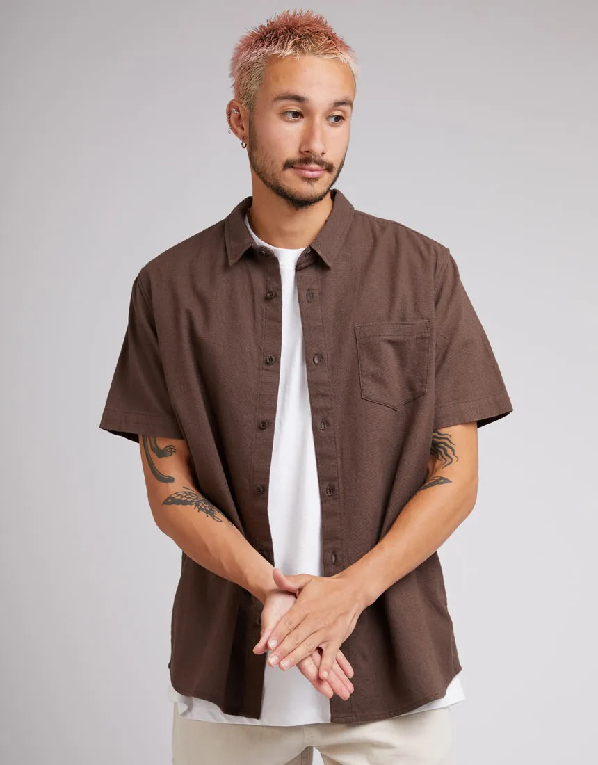 Hemp SS Shirt - Chocolate