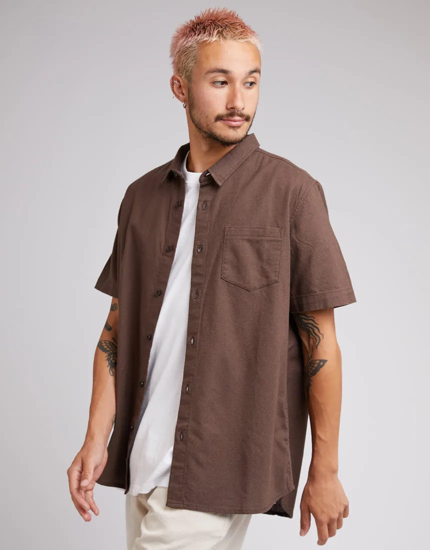 Hemp SS Shirt - Chocolate