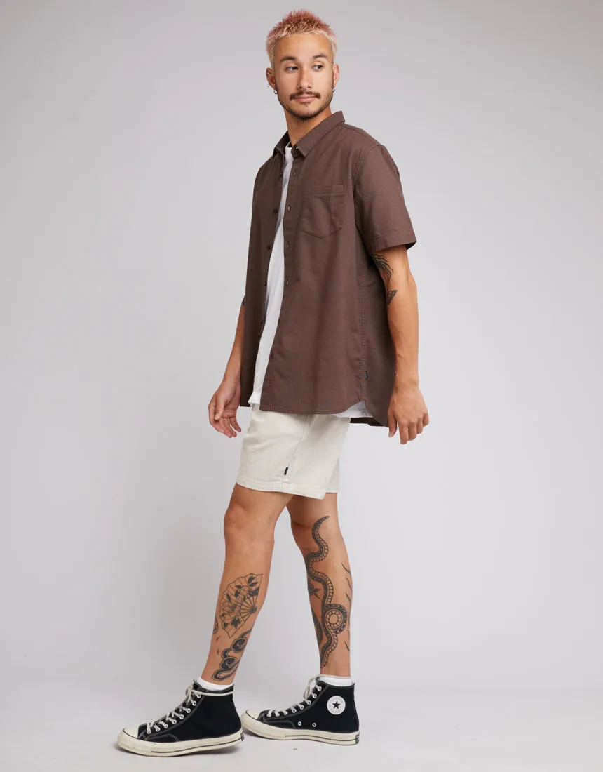 Hemp SS Shirt - Chocolate