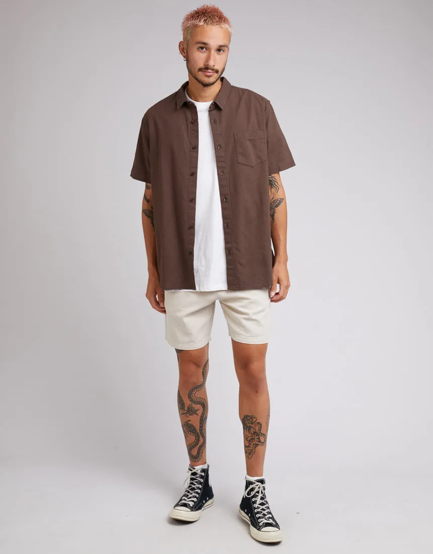 Hemp SS Shirt - Chocolate