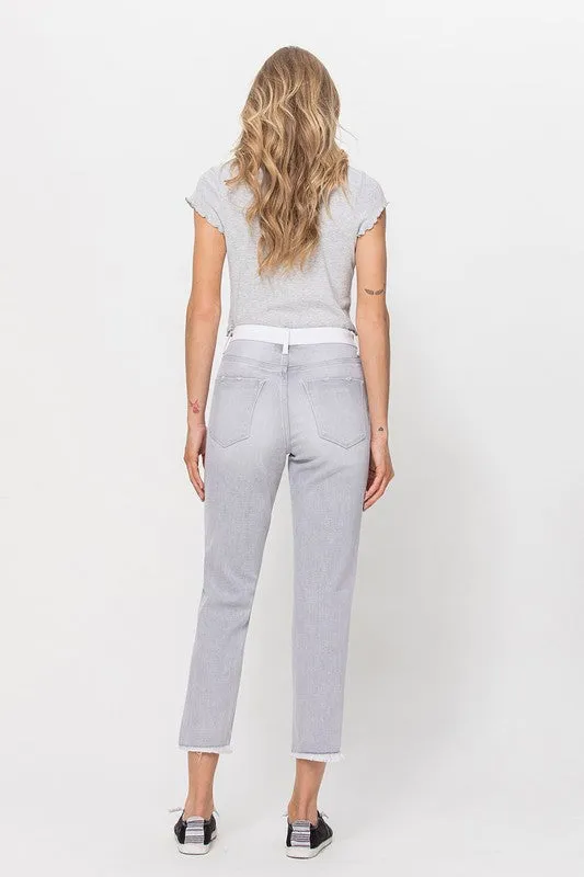 Invincible Super High Stretch Colorblock Jeans by Flying Monkey