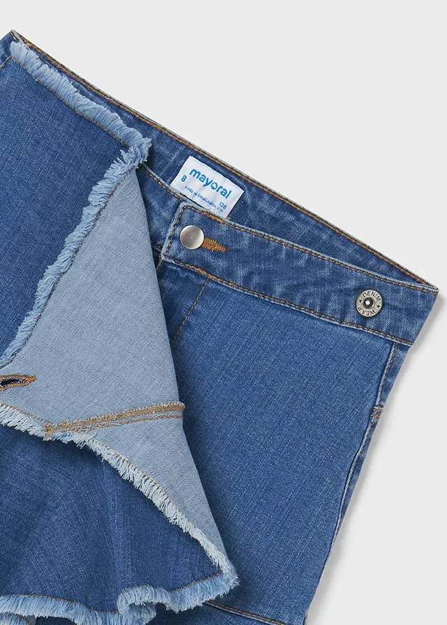 Mayoral 6950 094 - Denim Ruffle Skirt