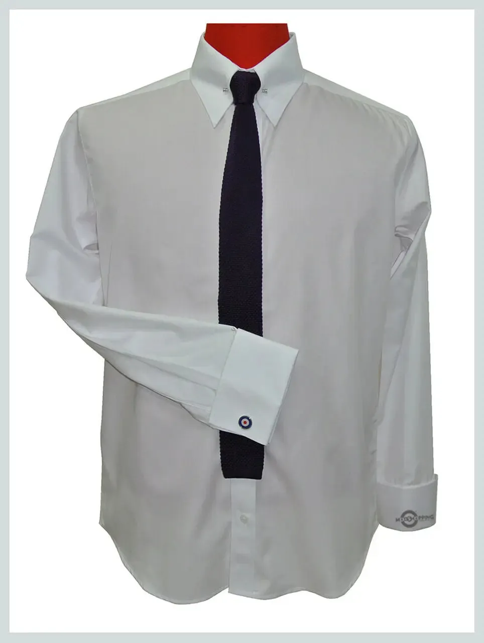 Men's Pin Collar Shirt | White Pin Collar Shirt