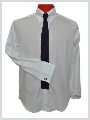 Men's Pin Collar Shirt | White Pin Collar Shirt
