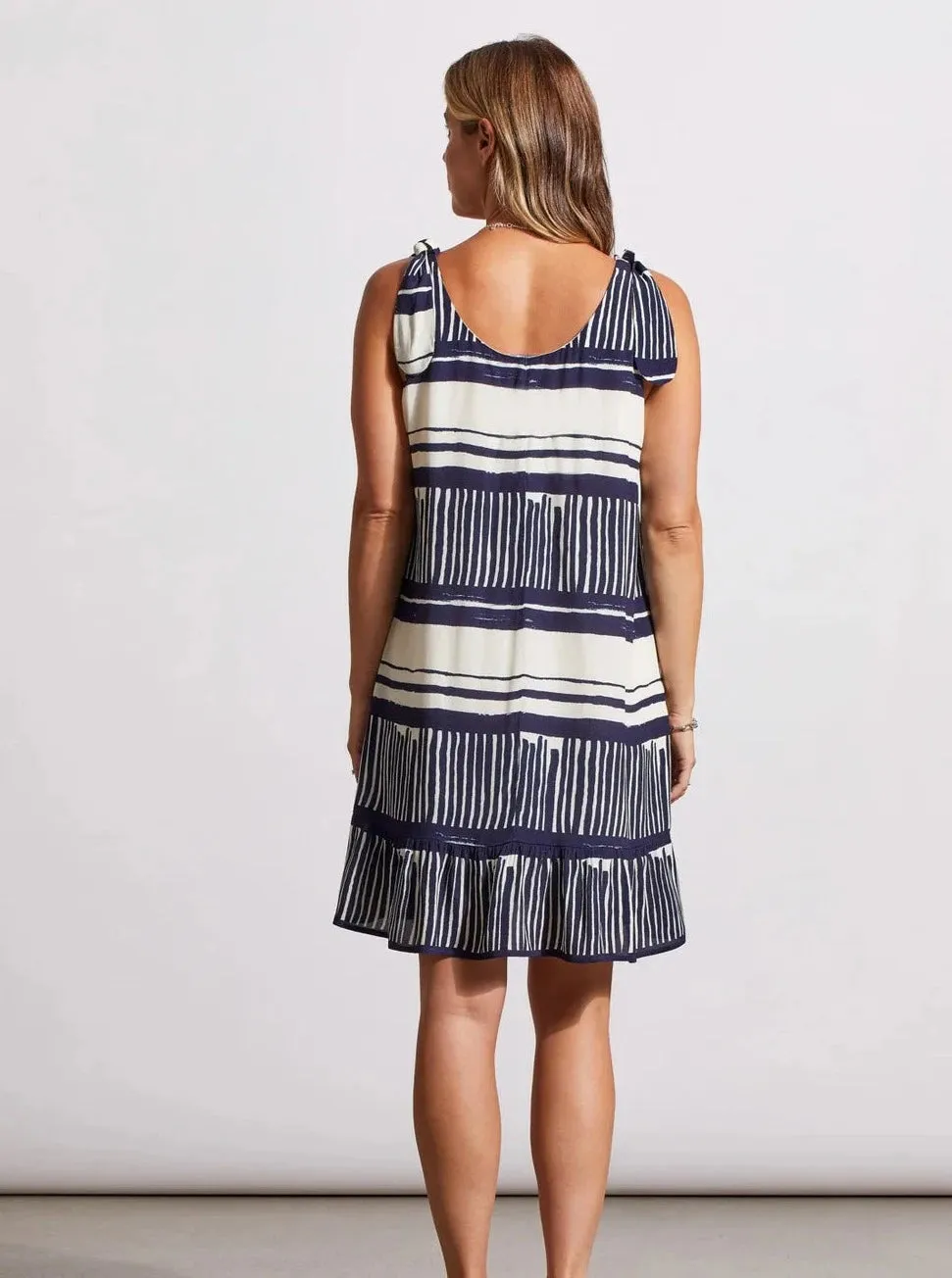 Sleeveless Dress With Lining [Jet Blue-894O]