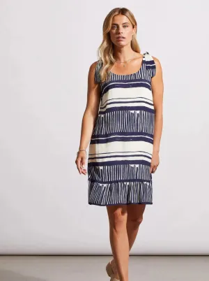 Sleeveless Dress With Lining [Jet Blue-894O]