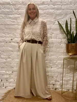The Au Natural Complete Crochet Button Through Shirt With Collars no 5