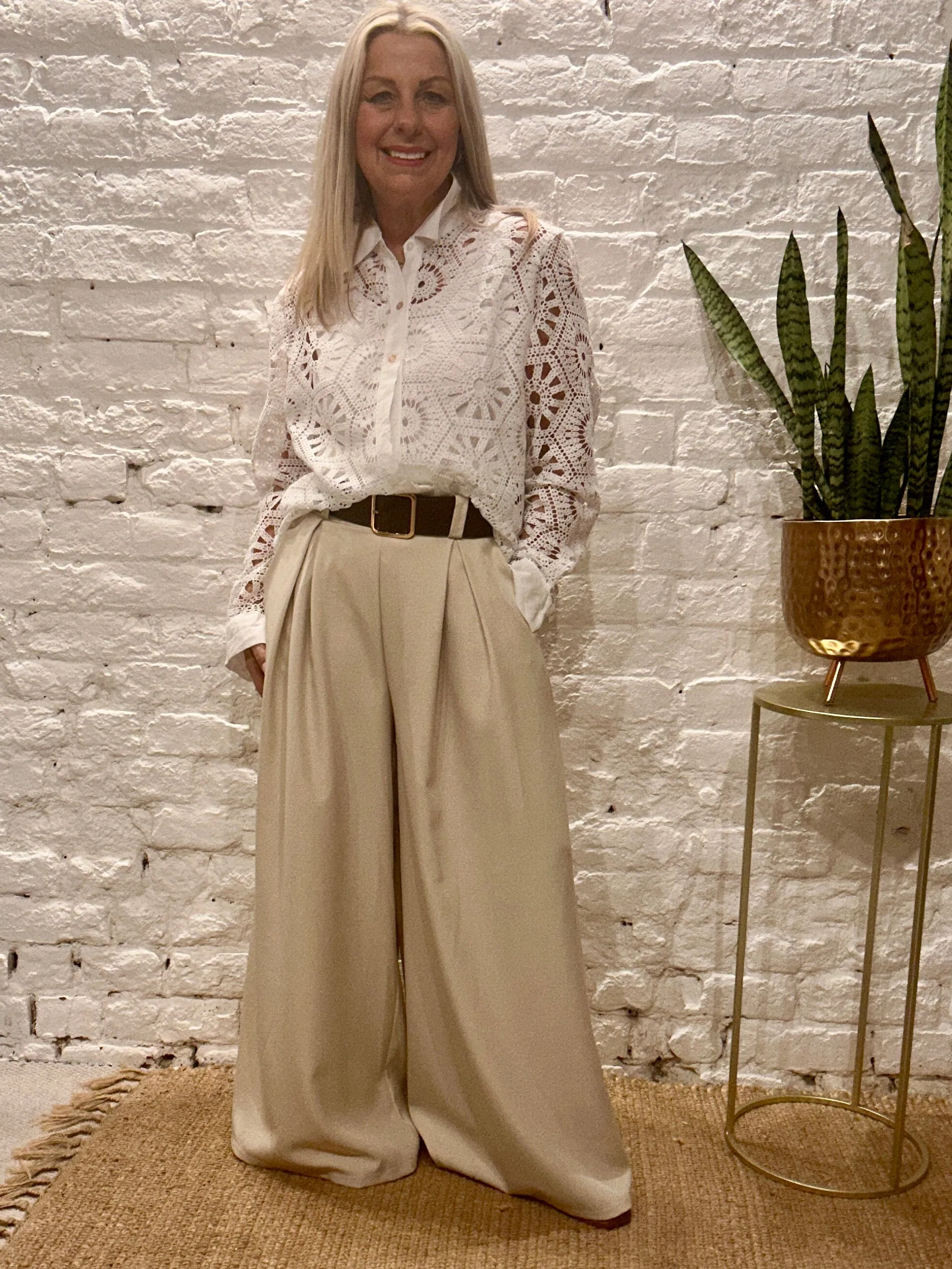 The Au Natural Complete Crochet Button Through Shirt With Collars no 5