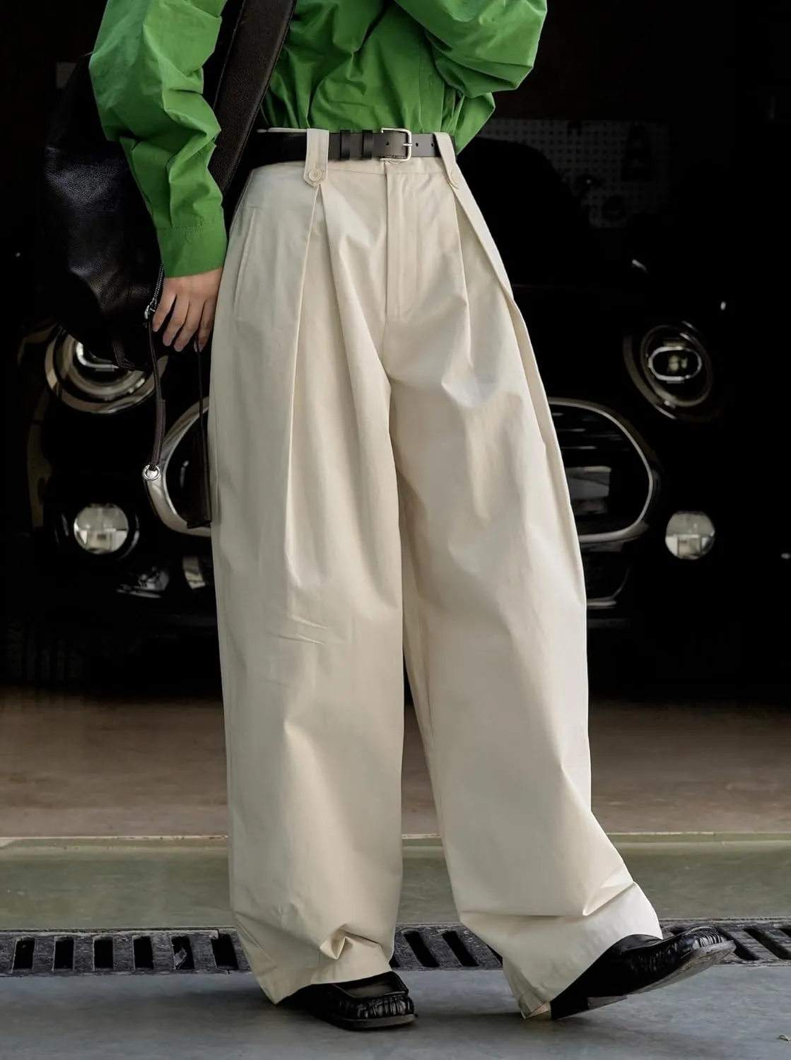 Women's Casual Pants Spring Elastic Waist Wide Leg Relaxed Fit Beach Travel Vacation Palazzo Harem Pants